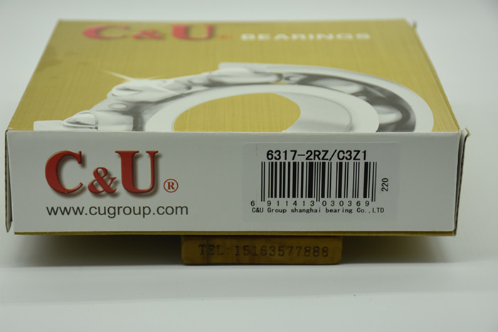 CU6317-2RZ 180317 Humanoid deep groove ball bearing S inner diameter 85mm Outer diameter 180mm