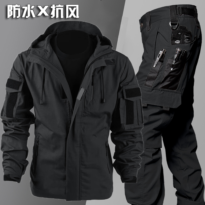 Archon Tactical Jacket Men's Spring and Autumn Windproof and Waterproof Hooded Suit Jacket Special Forces Military Style Top Archon Tactical Jacket Men's Spring and Autumn Windproof and Waterproof Hooded Suit Jacket Special Forces Military Style Top