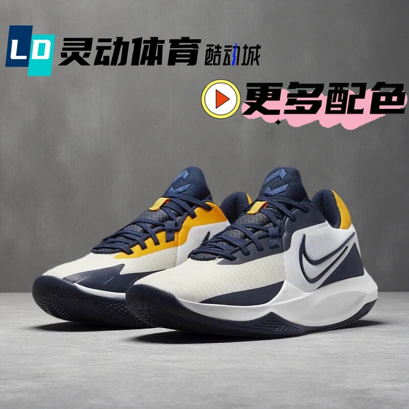 Dynamic Sports Nike Precision6 Precision White and Blue Low-Top Basketball Shoes Dd9535 Hv1796