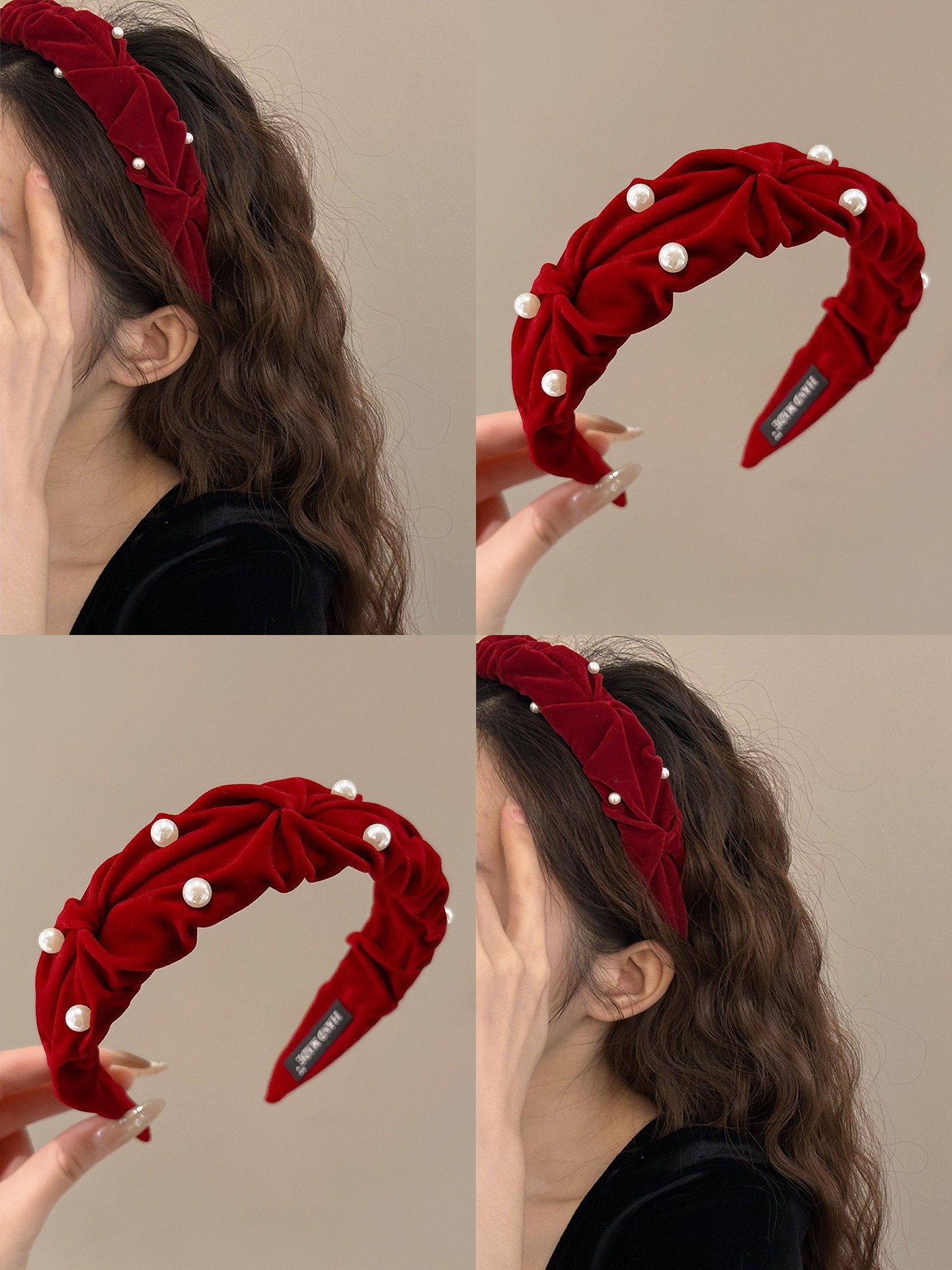 Autumn and Winter Retro Pearl Headband for Women 2025 New Style Headband with High Crown, Makes Face Look Smaller, High-End Hairpin Hair Accessory