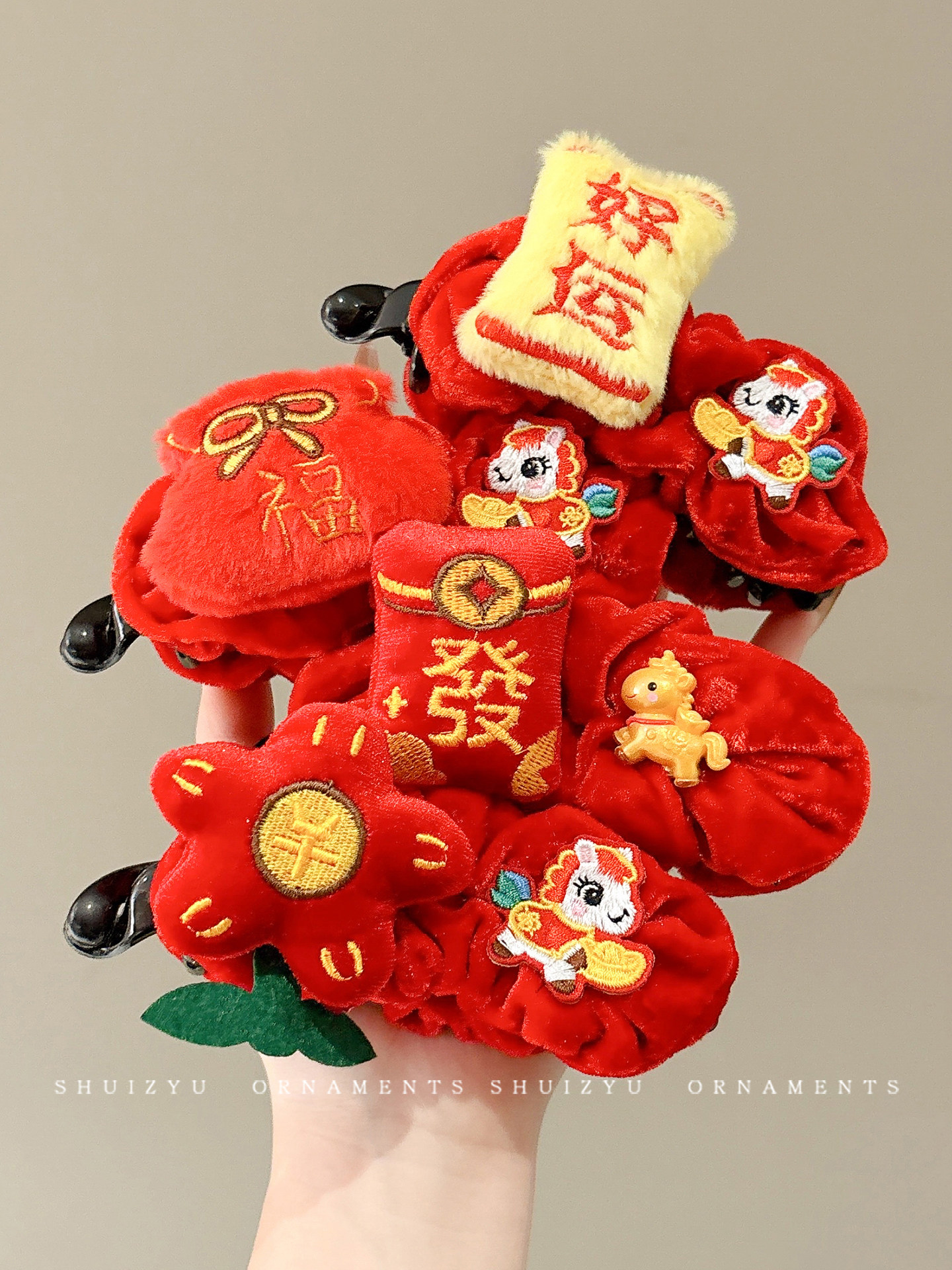 New Year Pony Banana Clip for Women 2026 New Style Claw Clip for High Ponytail Hairpin Large Clip Hair Accessory