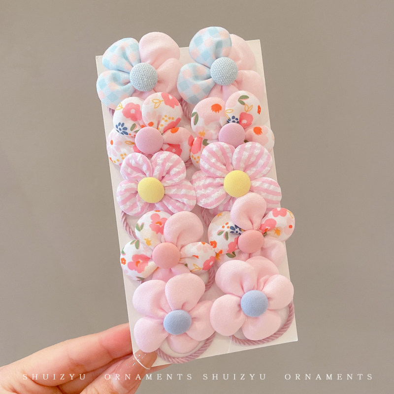 Children's Hair Ties, Flower Hair Accessories, High-Elastic Rubber Bands That Do Not Damage Hair, Durable Rubber Bands, Baby Hair Ties, Hair Ties, Hair Rings