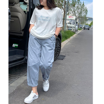 Customized shape wooden ideal size banana pants women fat mm loose slim casual pants balloon pants 200 Jin