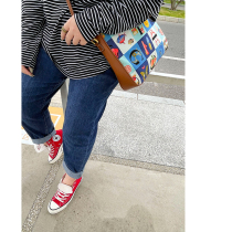 Muzi ideal autumn fat mm large size jeans womens high waist pants slim trousers jeans old pants 200 Jin