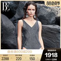 BE Van Dean triangle one-piece swimsuit sunscreen anti-chlorine body shaping thin deep V neckline design