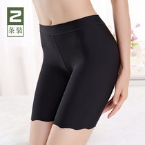 2 Ice silk incognito leggings five points anti-light thin section fat mm safety pants large size womens 200 pounds shorts do not roll edge