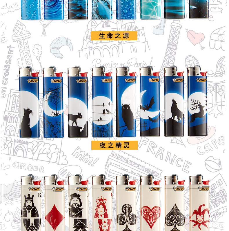 Зажигалка bic с рисунком