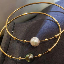 18k Gold Bracelet Light Version Classic Bracelet Thick Gold Quality Sea Pearl 10-11mm Pearl Show Gas Delicate custom