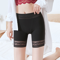 Safety pants womens anti-light non-curled leggings summer thin lace black high waist two-in-one insurance shorts