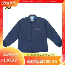 SLAMBLE2021 Autumn Winter Coaching jacket Male Collar Plus Suede Windproof Jacket Tooling Blouse Trend 3M Reflects