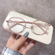 Gradual color transparent glasses frame small red book myopia glasses women can be equipped with degree Net red eye frame Korean version of Chaoman