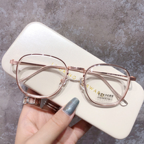 COCO small red book art anti-blue GM glasses Korean tide box eye protection box with degree myopia men and women