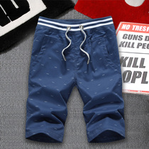 Shorts mens seven-point pants Summer thin casual 6 six-point pants large pants loose beach 7 seven-point pants breeches