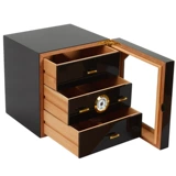 Краска -стиль визуальная сигарная коробка трех -слоя сигарного шкафа Cooler Cigar Cigar Box