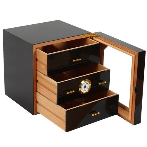 Краска -стиль визуальная сигарная коробка трех -слоя сигарного шкафа Cooler Cigar Cigar Box