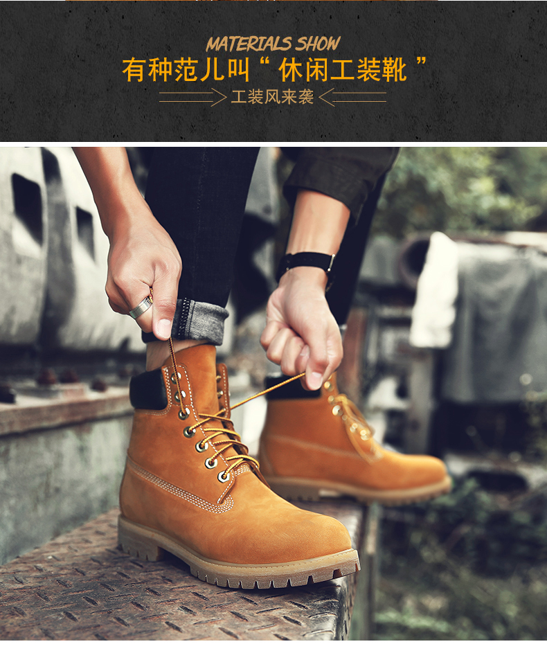 Martin ủng nam giày lớn dụng cụ ủng nam tuyết ủng retro sa mạc cao để giúp không đại hoàng khởi động nam giầy da nam cao cổ