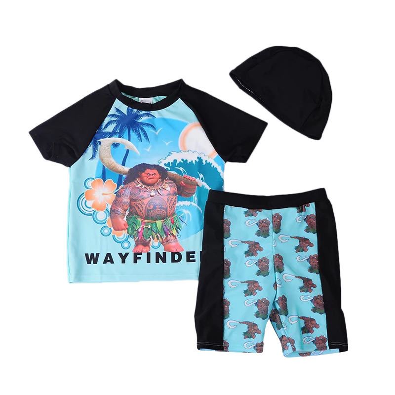 2-10-year-old child swimsuit Foreign trade Marine chic infuriaty swimsuit boy baby sunscreen Two-style speed dry