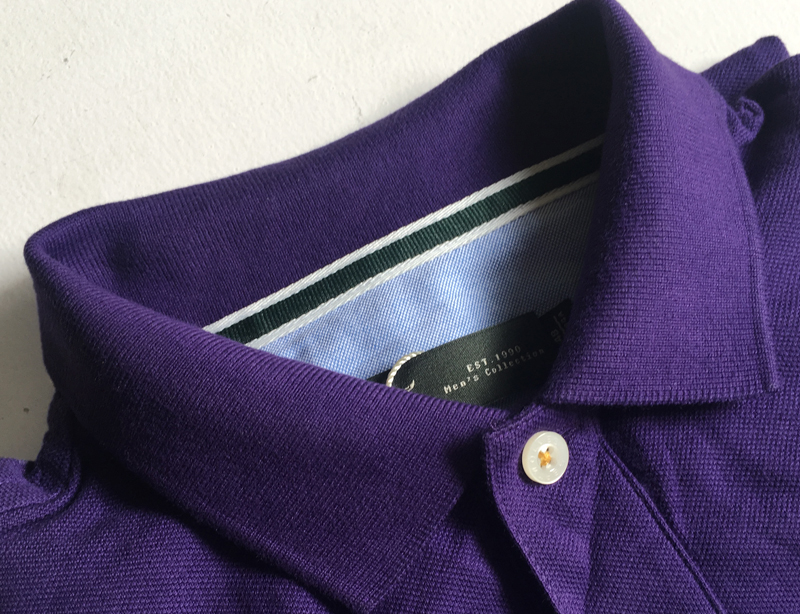 Bảy con sói đầu sói lớn đầu ngắn tay áo thun POLO cotton nhiều màu sắc rắn màu áo sơ mi nam kinh doanh thoải mái 2851 ngắn t shirt