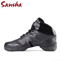 Sansha sports dance shoes B52 pigskin square dance shoes Two-point soled dance shoes Sneakers sansha