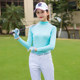 Golf sun protection clothes women's ice silk base layer summer women's clothes 1 ສິ້ນ ສົ່ງຟຣີ