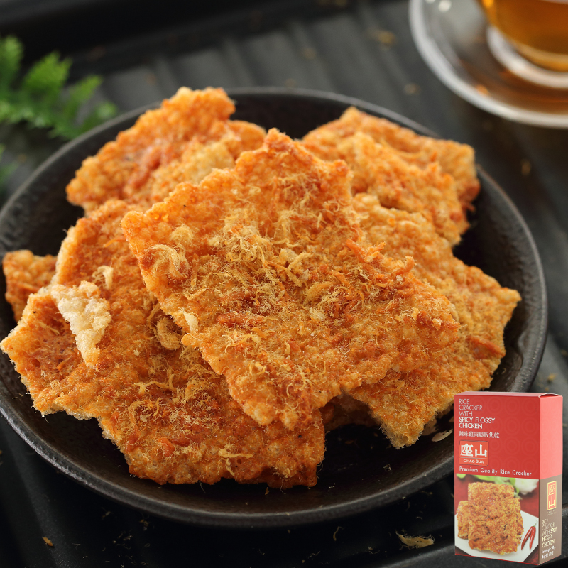 Thailand imported snack specialty * Zishan spicy chicken pine rice burnt dry pot rice puffed biscuits 90g 0330