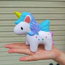 squishy unicorn simulation slow rebound children decompression vent childrens toys cute little Pegasus