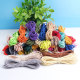 Round elastic rope elastic 2 mm core-spun elastic rope DIY accessories hair accessories braided rope material colorful rubber band elastic band