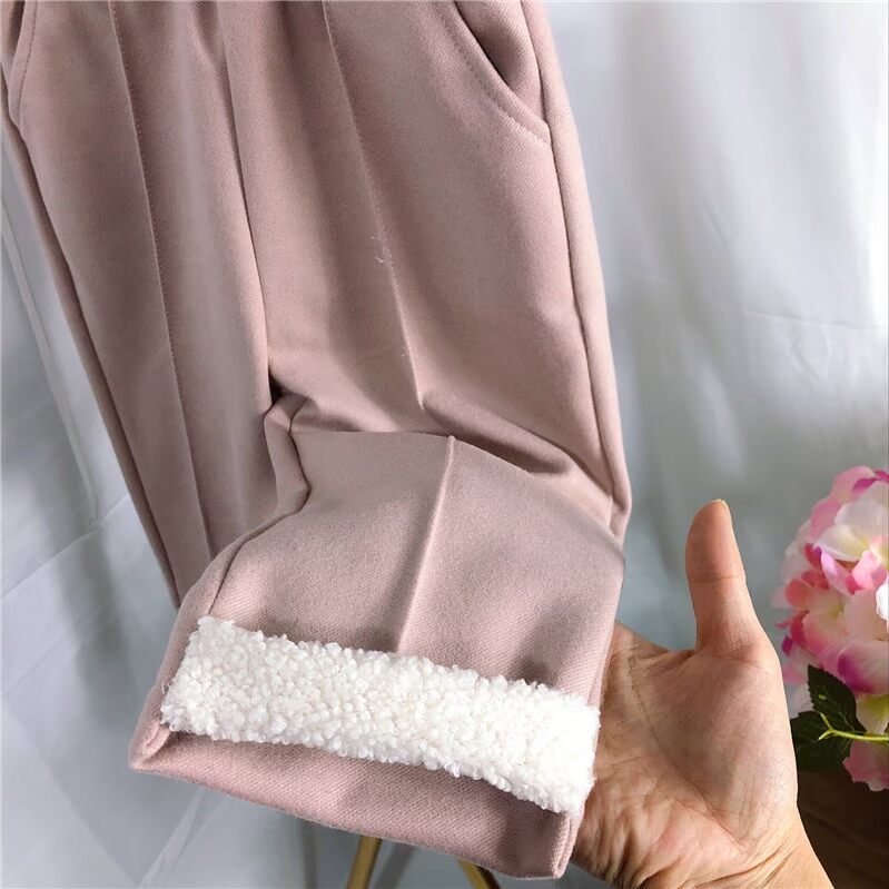 Quần bé gái 2018 mới mùa thu và quần áo mùa đông nước ngoài hoang dã Trẻ em Hàn Quốc quần len lỏng lẻo quần thủy triều quần áo trẻ em hàn quốc