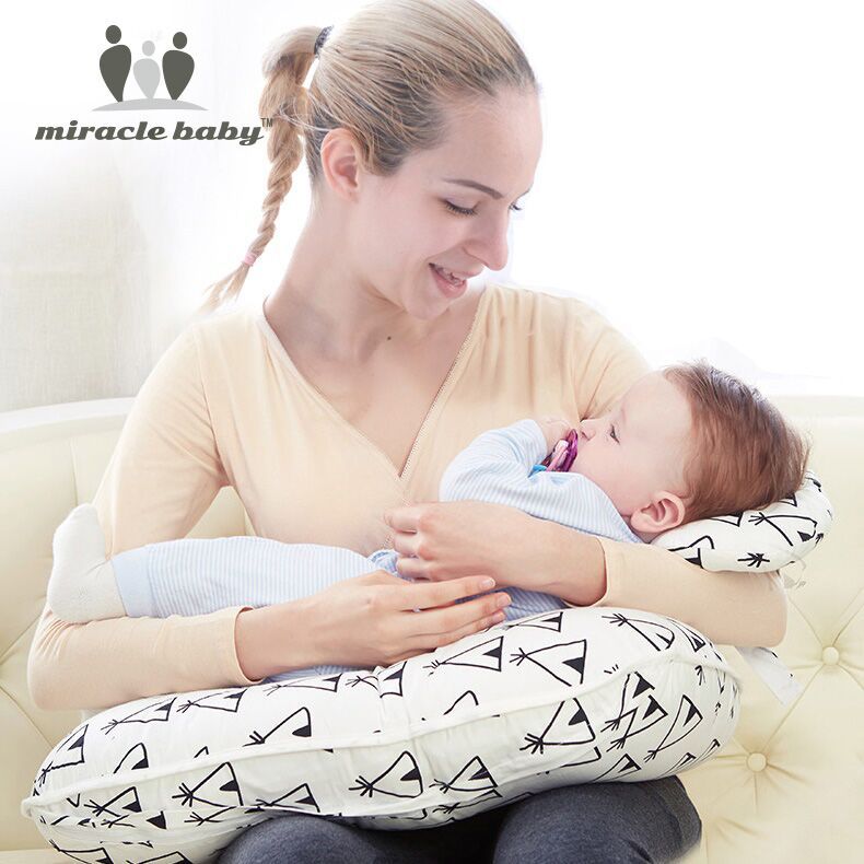 MiracleBaby Pregnant Women Multifunctional Nursing Pillow Cushion U-shaped Waist Support Side Sleeping Breastfeeding Baby Learn to Sit Baby Pillow