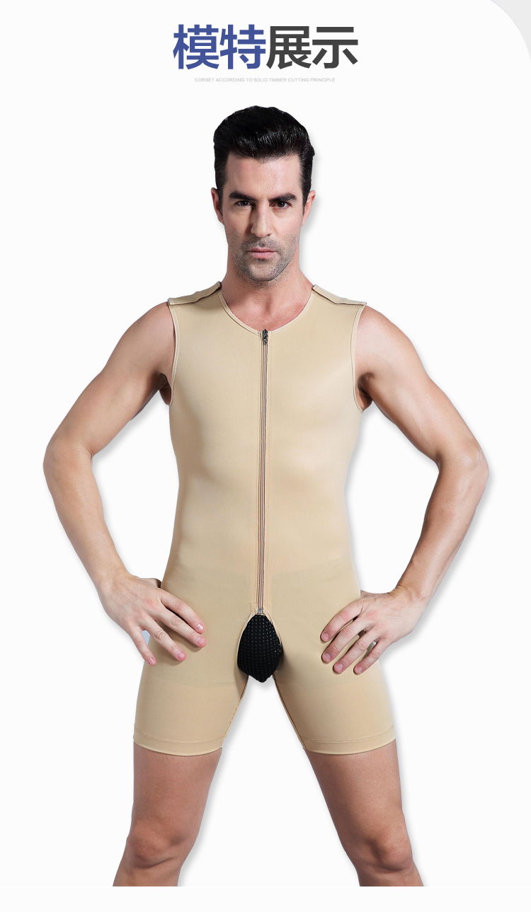 Nam giới hút mỡ eo và chân bụng y tế corset bụng chùm chân corset làm đẹp lưng bia bụng phẫu thuật ngực áo bra