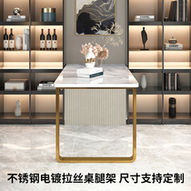 Stainless steel table leg bracket bar support column marble metal frame dining table coffee table electroplating brushed Nordic light luxury