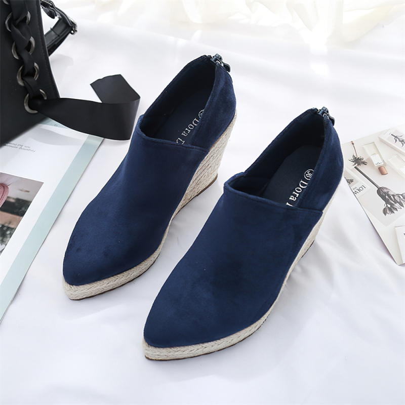 Women's Wedge Shoes 2024 Clearance Autumn Chinese Style Comfortable Pointed Toe Thick-Soled Waterproof Platform Straw High-Heeled Fashion Single Shoes for Women Women's Wedge Shoes 2024 Clearance Autumn Chinese Style Comfortable Pointed Toe Thick-Soled Waterproof Platform Straw High-Heeled Fashion Single Shoes for Women