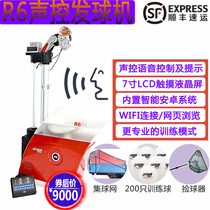 Double Happiness Table Tennis Serving Machine New Voice-controlled Automatic Single Table Tennis Training Device Ball Training Device R6 Free Ball
