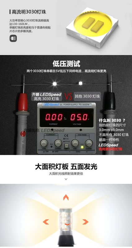 bóng đèn xi nhan xe máy lead Thích hợp cho xe Honda Jingrui sửa đổi đèn LED ba màu tích hợp đèn báo rẽ ban ngày chiều rộng ánh sáng nổi bật giải mã xi nhan sau vario xi nhan winner x cho exciter 150