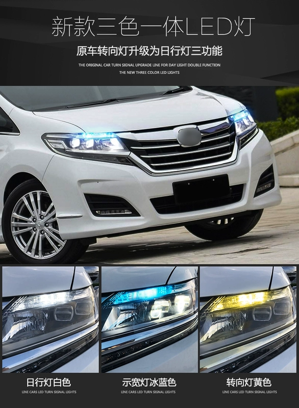 xi nhan vision Thích hợp cho xe Honda Alison sửa đổi đèn LED ba màu tích hợp đèn báo rẽ ban ngày ánh sáng rộng xi nhan vario đèn hậu tích hợp xi nhan winner x