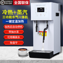Snow steam milk foaming machine commercial milk tea shop multi-function automatic hot and cold steam three-purpose steam water machine