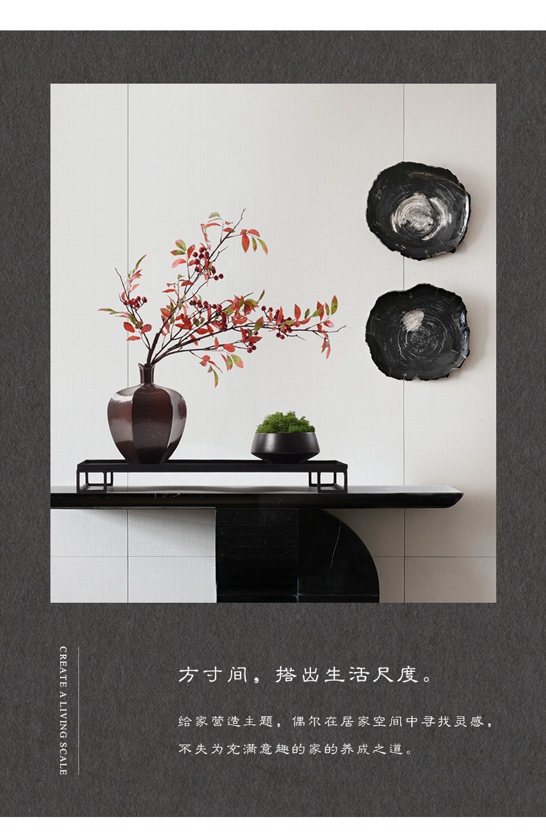 Simulation flower miniascape of the sitting room porch ceramic household designers green plant furnishing articles new Chinese zen soft decoration