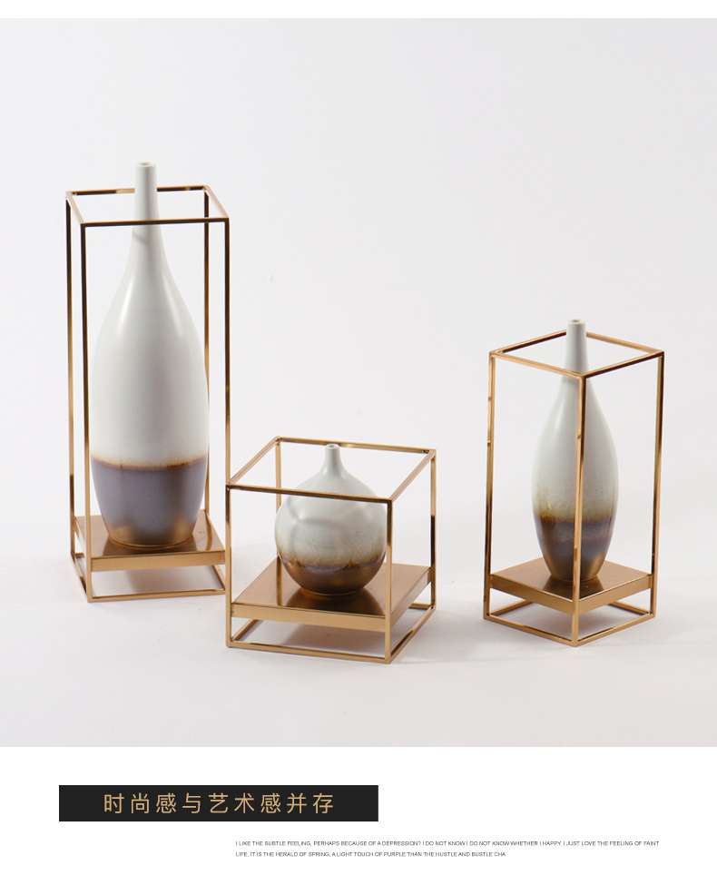 New Chinese style home furnishing articles sitting room window flower implement household act the role ofing is tasted tea table desktop ceramic vases, soft outfit decoration