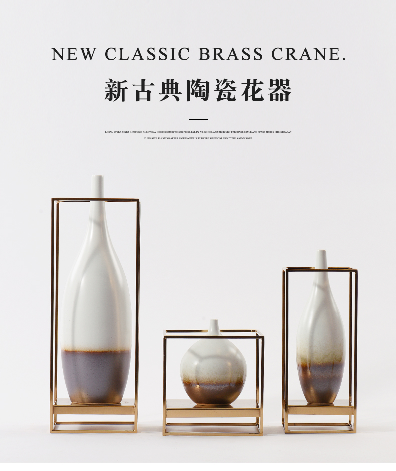 New Chinese style home furnishing articles sitting room window flower implement household act the role ofing is tasted tea table desktop ceramic vases, soft outfit decoration