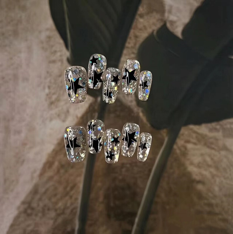 Guardians of the Galaxy Handmade Nail Pieces ins Unique Glittery Star Wearable Nails That Make Your Nails Look Whiter Nail Stickers Guardians of the Galaxy Handmade Nail Pieces ins Unique Glittery Star Wearable Nails That Make Your Nails Look Whiter Nail Stickers
