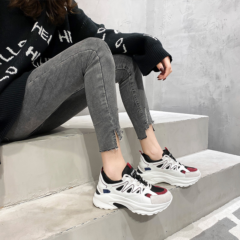 Aschen Daddy Shoes Female Wisdom Smoke Super Fire Internet Red Student Yamamoto Sneakers Ins Versatile Casual 2019 New Style