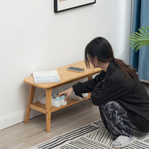 Changing shoes stool Home doorway Shoe cabinet stool integrated into the family strip stool can be sat in a shoe rack minima wearing a footstool to the door stool