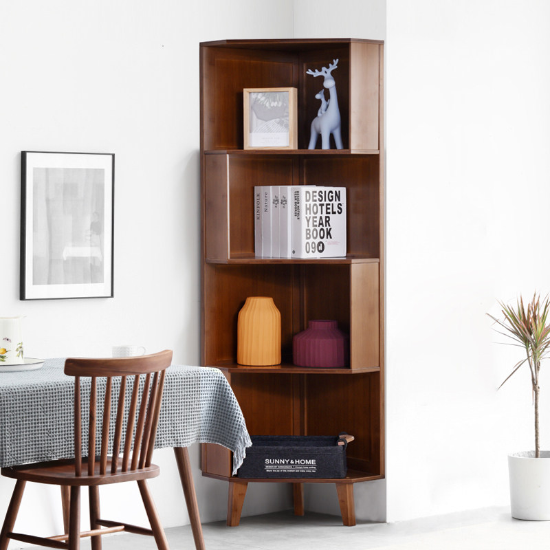 Corner shelf corner cabinet triangle cabinet corner storage cabinet living room corner storage cabinet L-shaped corner cabinet bookcase