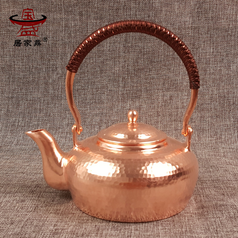 Pure bronze hand - heated copper pot teapot pure copper kettle pure copper kettle sanitary teapot without coating