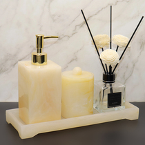 Bathroom set Wash kit Tray combination set Aromatherapy model room decoration jewelry Hand sanitizer bottle idea