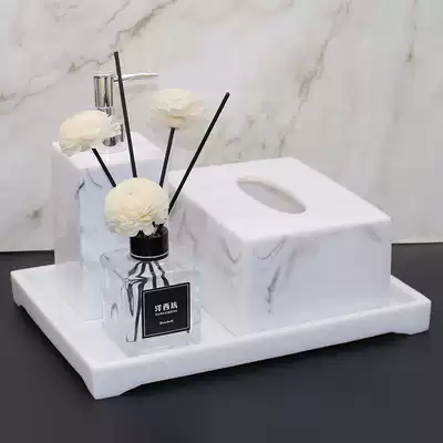 European style simple ink and wash style bathroom five-piece set toilet bathroom kit Tooth gargle wash set