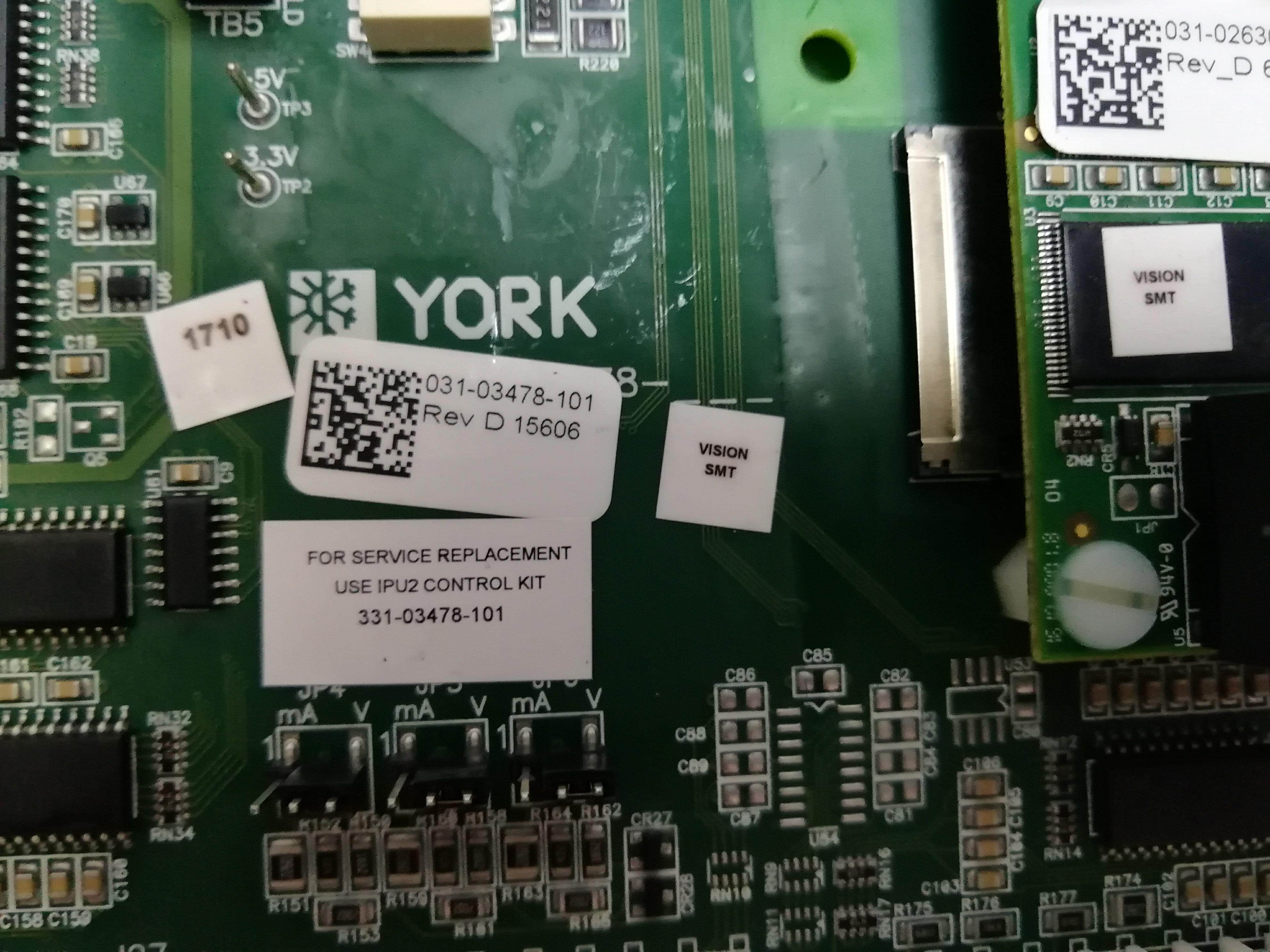 The Main Board of York YVAA 331-03478-101