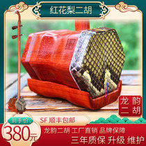 Longyun Erhu Red pear boutique beginner professional Erhu musical instrument factory direct sale special Erhu three years return