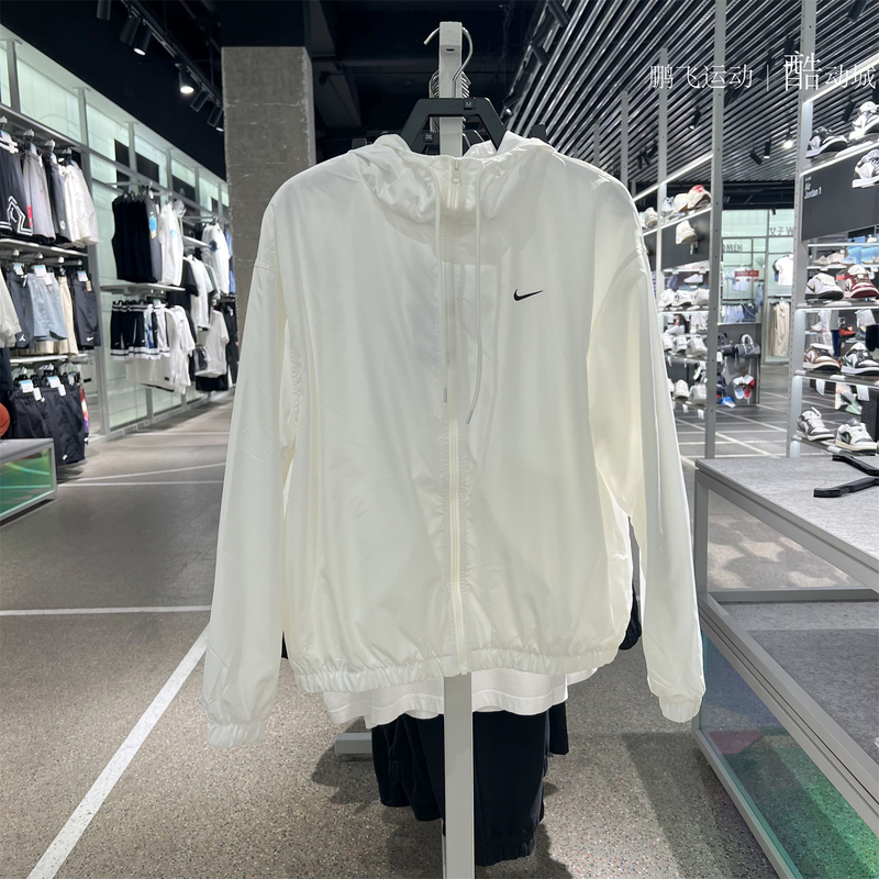 Nike 2026 Autumn New Women's Breathable Sun Protection Hooded Casual Woven Jacket Im8162-133-010