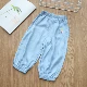 Quần ngày trẻ em lụa năm quần quần denim quần quần bảy quần thun eo 2019 quần áo trẻ em hè - Quần